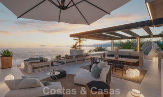 Nouveau projet! Villas de luxe ultra-modernes à vendre avec un design extérieur balinais, sur la plage de première ligne près de San Pedro, Marbella 53411 