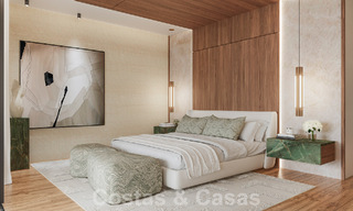 Nouveau projet! Villas de luxe ultra-modernes à vendre avec un design extérieur balinais, sur la plage de première ligne près de San Pedro, Marbella 53413 