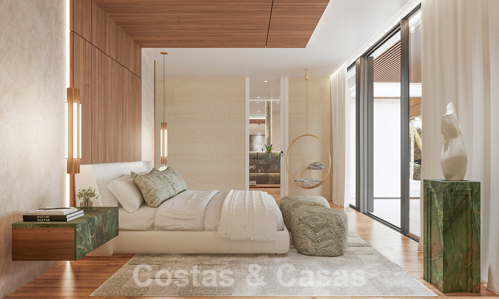 Nouveau projet! Villas de luxe ultra-modernes à vendre avec un design extérieur balinais, sur la plage de première ligne près de San Pedro, Marbella 53414