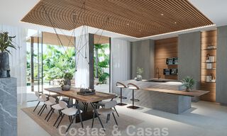 Nouveau projet! Villas de luxe ultra-modernes à vendre avec un design extérieur balinais, sur la plage de première ligne près de San Pedro, Marbella 53418 