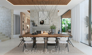 Nouveau projet! Villas de luxe ultra-modernes à vendre avec un design extérieur balinais, sur la plage de première ligne près de San Pedro, Marbella 53419 