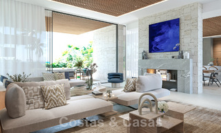 Nouveau projet! Villas de luxe ultra-modernes à vendre avec un design extérieur balinais, sur la plage de première ligne près de San Pedro, Marbella 53421 