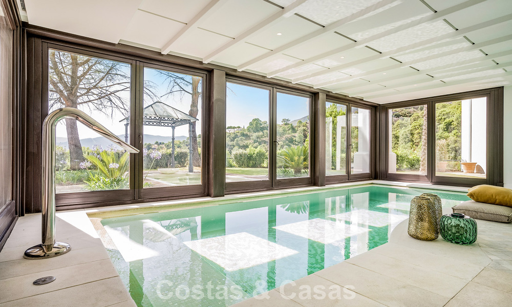 Villa de luxe à vendre avec vue sur la mer, entourée de verdure dans le complexe de golf exclusif La Zagaleta, Marbella - Benahavis 54064