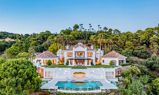 Villa de luxe à vendre avec vue sur la mer, entourée de verdure dans le complexe de golf exclusif La Zagaleta, Marbella - Benahavis 54105 