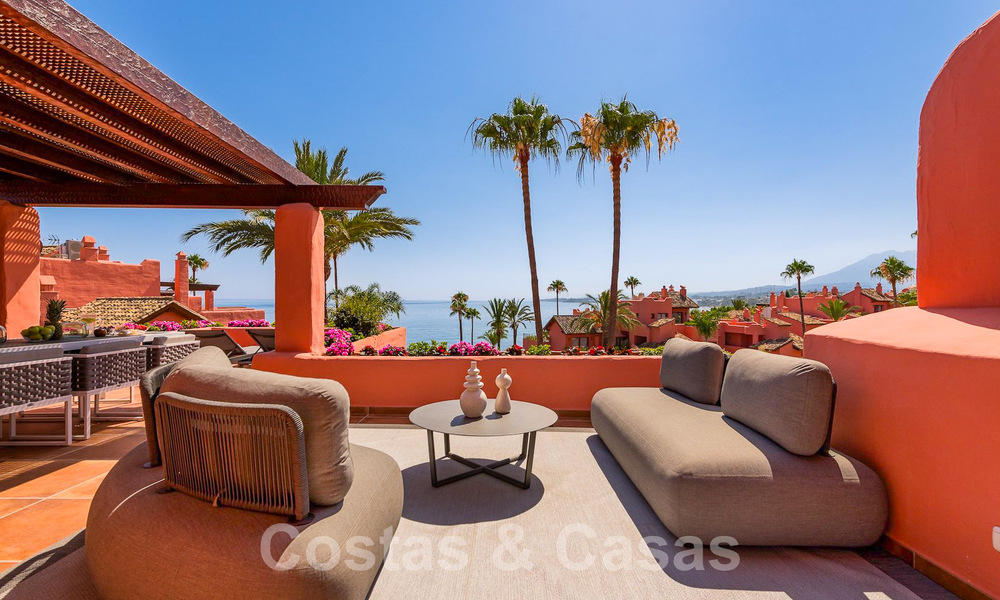 Penthouse de luxe à vendre situé au bord de mer du Nouveau Mille d'Or, Marbella - Estepona 55127