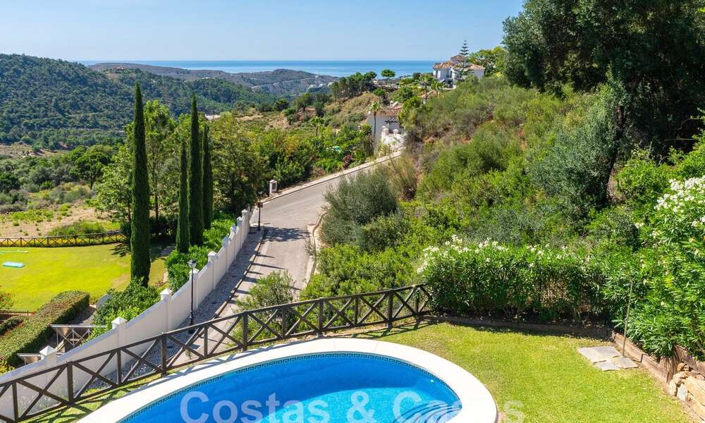 Villa de luxe indépendante de style espagnol classique à vendre avec une vue sublime sur la mer à Marbella - Benahavis 55158