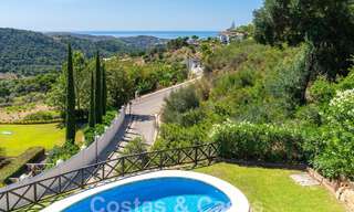 Villa de luxe indépendante de style espagnol classique à vendre avec une vue sublime sur la mer à Marbella - Benahavis 55158 