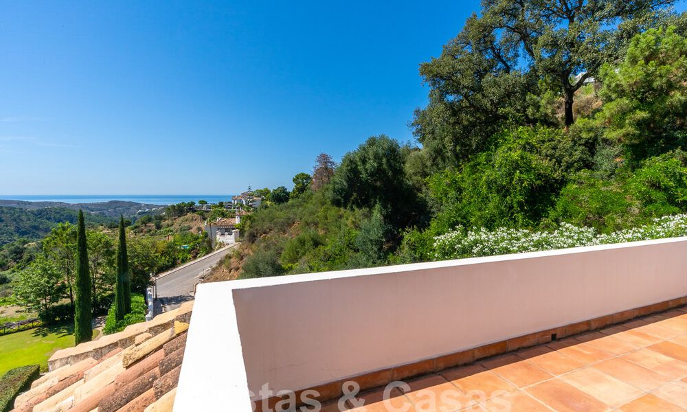 Villa de luxe indépendante de style espagnol classique à vendre avec une vue sublime sur la mer à Marbella - Benahavis 55159