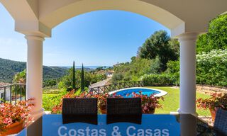 Villa de luxe indépendante de style espagnol classique à vendre avec une vue sublime sur la mer à Marbella - Benahavis 55175 