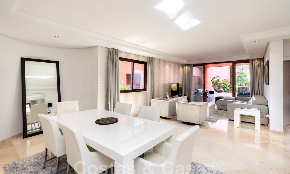 Appartement de luxe avec jardin à vendre dans un complexe balnéaire sur le nouveau Golden Mile entre Marbella et Estepona 55290