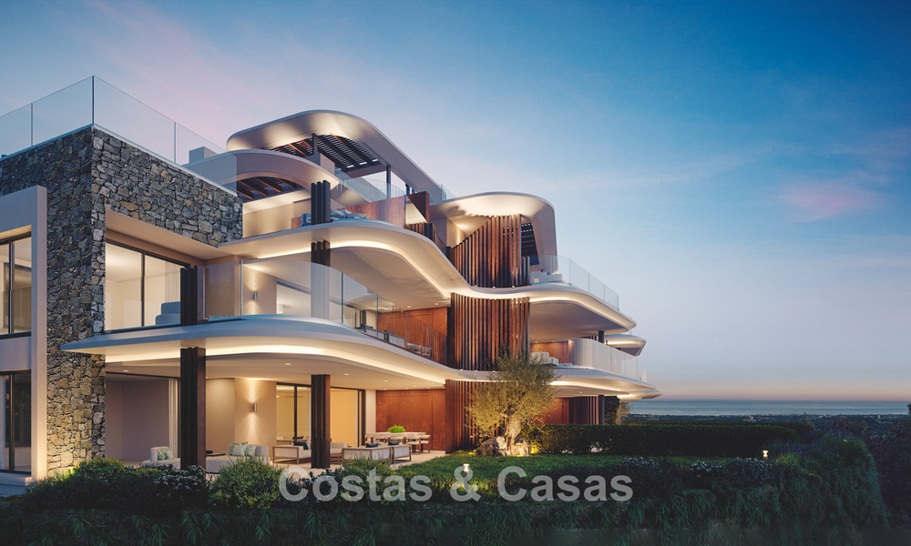 Nouveau! Appartements de luxe au design innovant à vendre dans un grand complexe de golf et de nature à Marbella - Benahavis 54740