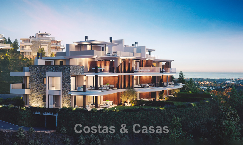 Appartements de luxe au design innovant à vendre dans un grand complexe de golf et de nature à Marbella - Benahavis 54742