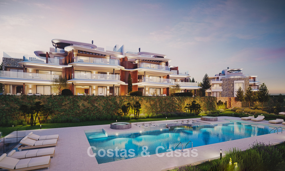 Appartements de luxe au design innovant à vendre dans un grand complexe de golf et de nature à Marbella - Benahavis 54744