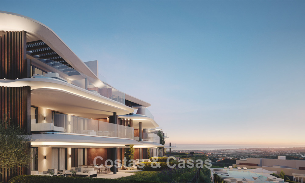 Nouveau! Appartements de luxe au design innovant à vendre dans un grand complexe de golf et de nature à Marbella - Benahavis 54755