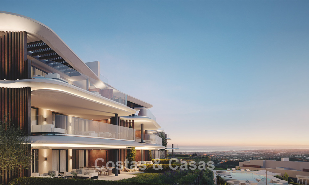 Appartements de luxe au design innovant à vendre dans un grand complexe de golf et de nature à Marbella - Benahavis 54755