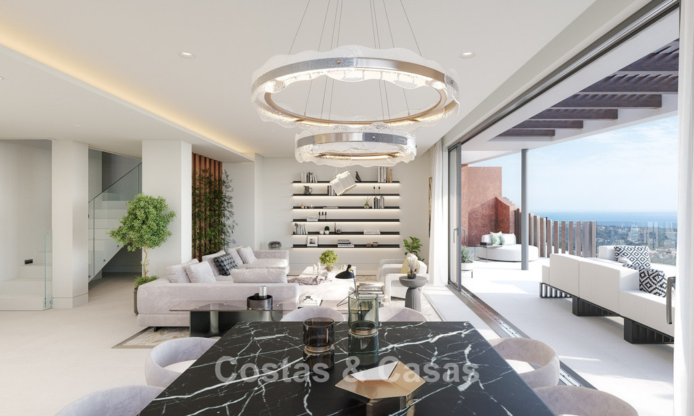 Appartements de luxe au design innovant à vendre dans un grand complexe de golf et de nature à Marbella - Benahavis 54758