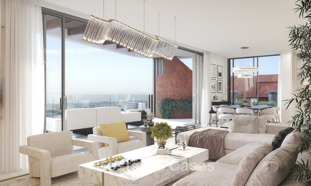 Appartements de luxe au design innovant à vendre dans un grand complexe de golf et de nature à Marbella - Benahavis 54759
