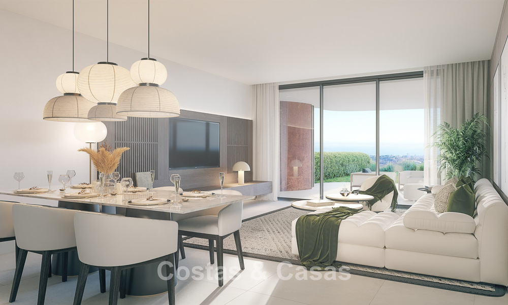 Appartements de luxe au design innovant à vendre dans un grand complexe de golf et de nature à Marbella - Benahavis 54760