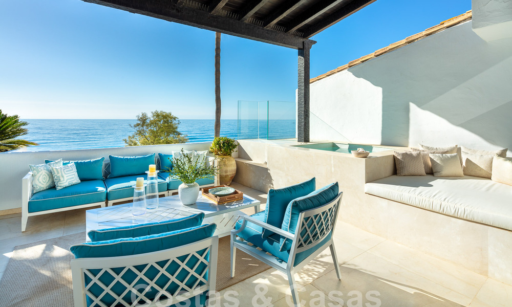 Penthouse de luxe à vendre avec vue frontale sur la mer à Puente Romano sur le Golden Mile de Marbella 55075