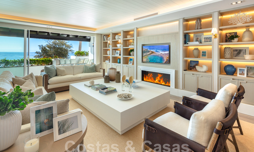 Penthouse de luxe à vendre avec vue frontale sur la mer à Puente Romano sur le Golden Mile de Marbella 55083