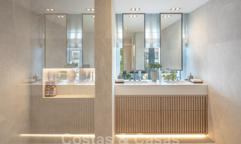 Penthouse de luxe à vendre avec vue frontale sur la mer à Puente Romano sur le Golden Mile de Marbella 55089