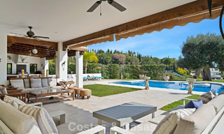 Maison luxueuse de style andalou avec vue sur la mer dans la vallée du golf de Nueva Andalucia, Marbella 779201 