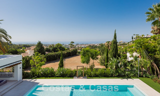 Villa neuve, moderniste et design à vendre avec vue sur le terrain de golf dans un resort de golf, Marbella - Benahavis 55488 