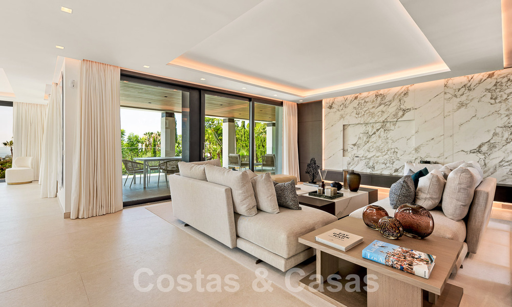 Villa neuve, moderniste et design à vendre avec vue sur le terrain de golf dans un resort de golf, Marbella - Benahavis 55489