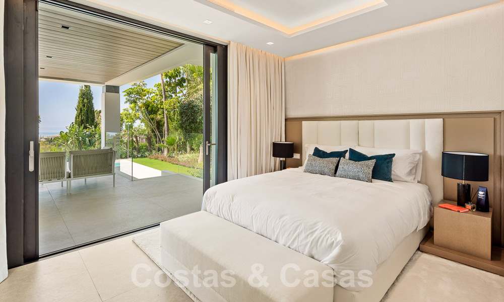 Villa neuve, moderniste et design à vendre avec vue sur le terrain de golf dans un resort de golf, Marbella - Benahavis 55497