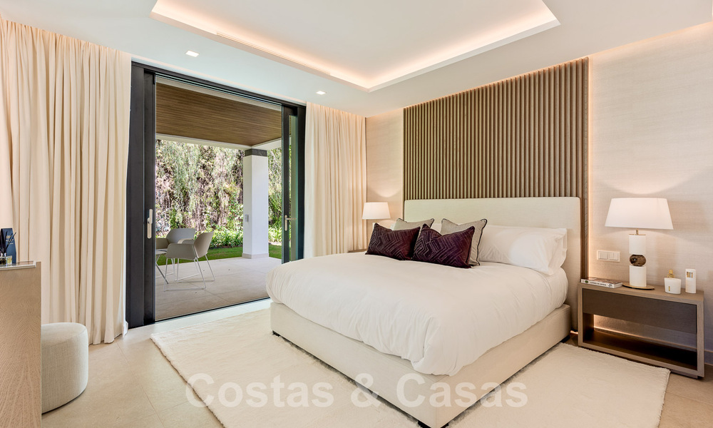 Villa neuve, moderniste et design à vendre avec vue sur le terrain de golf dans un resort de golf, Marbella - Benahavis 55499