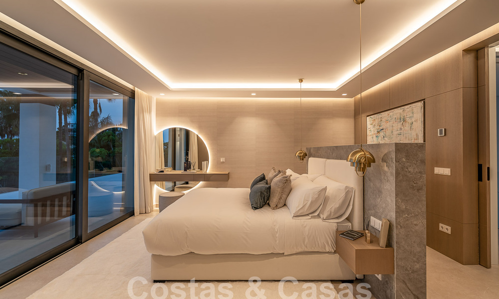 Villa neuve, moderniste et design à vendre avec vue sur le terrain de golf dans un resort de golf, Marbella - Benahavis 55519