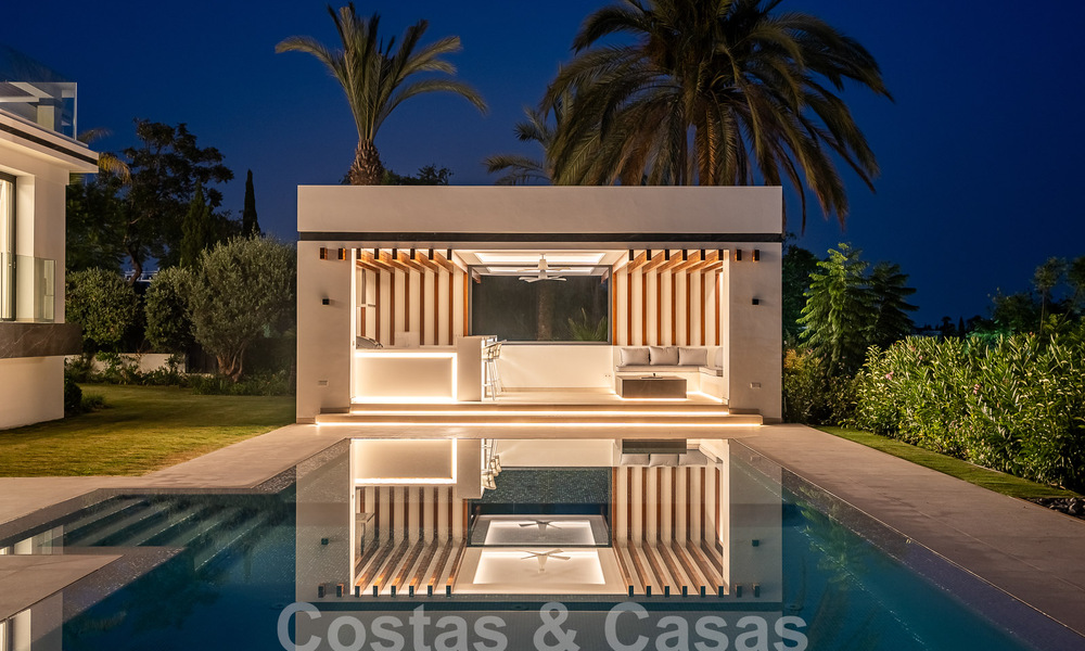 Villa neuve, moderniste et design à vendre avec vue sur le terrain de golf dans un resort de golf, Marbella - Benahavis 55546