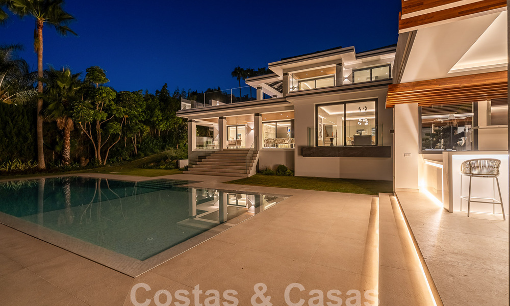 Villa neuve, moderniste et design à vendre avec vue sur le terrain de golf dans un resort de golf, Marbella - Benahavis 55549