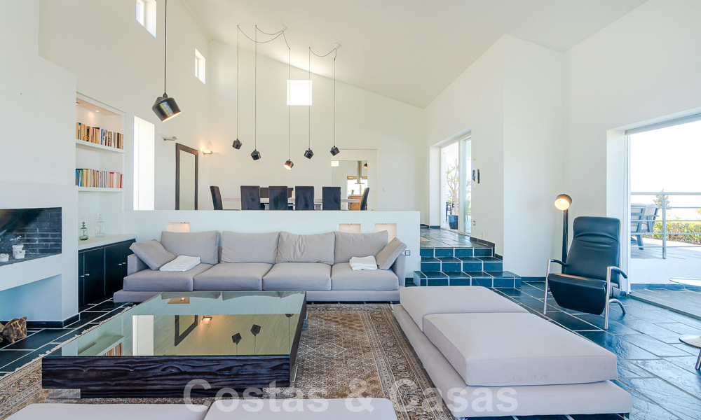 Spacieuse villa de luxe à vendre avec vue panoramique sur la mer sur un grand terrain à Mijas, Costa del Sol 55593