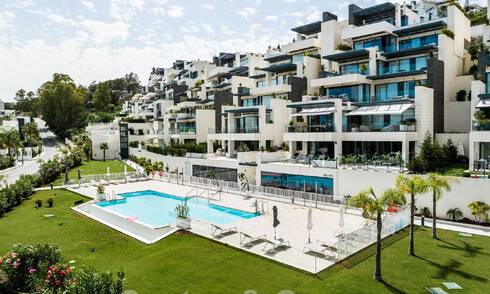 Luxueux appartement moderne au rez-de-chaussée avec piscine privée et vue sur la mer, à Marbella - Benahavis 55641