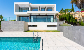 Nouvelle villa design et moderne à vendre avec vue imprenable sur la mer dans un complexe de golf cinq étoiles à Marbella - Benahavis 55834 