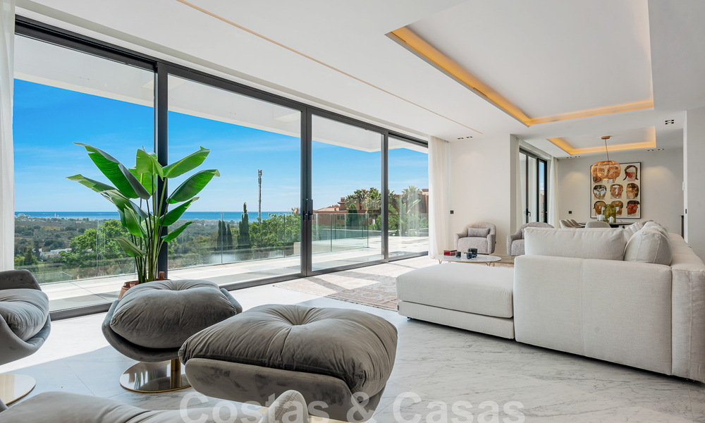 Nouvelle villa design et moderne à vendre avec vue imprenable sur la mer dans un complexe de golf cinq étoiles à Marbella - Benahavis 55874