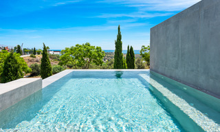 Nouvelle villa design et moderne à vendre avec vue imprenable sur la mer dans un complexe de golf cinq étoiles à Marbella - Benahavis 55896 