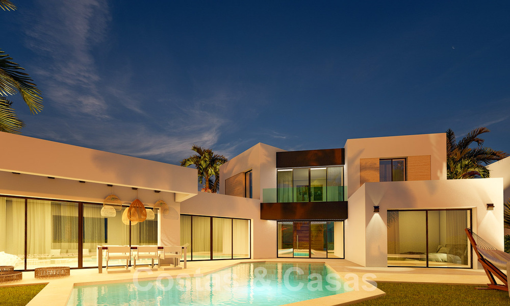 Villas de luxe neuves et modernes à vendre sur un golf de première ligne à proximité de toutes les commodités à Estepona 55728