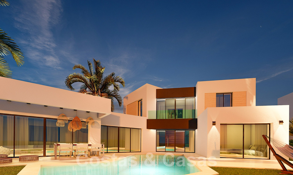 Villas de luxe neuves et modernes à vendre sur un golf de première ligne à proximité de toutes les commodités à Estepona 55729