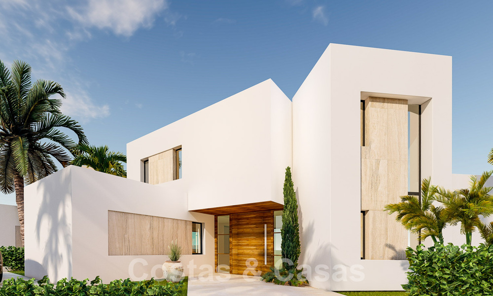 Villas de luxe neuves et modernes à vendre sur un golf de première ligne à proximité de toutes les commodités à Estepona 55732