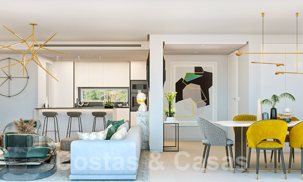 Appartements modernes, contemporains et luxueux avec vue sur la mer à vendre, à proximité du centre de Marbella 55400