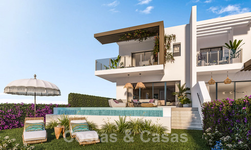 Nouveau projet de maisons mitoyennes à vendre, à deux pas du club de golf de Mijas Costa, Costa del Sol 55620