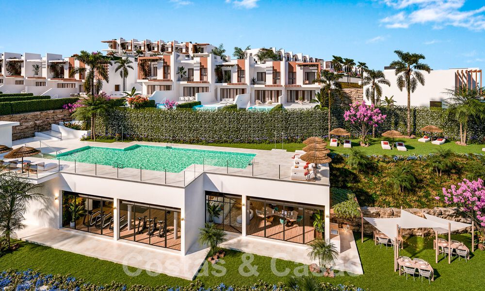 Nouveau projet de maisons mitoyennes à vendre, à deux pas du club de golf de Mijas Costa, Costa del Sol 61200