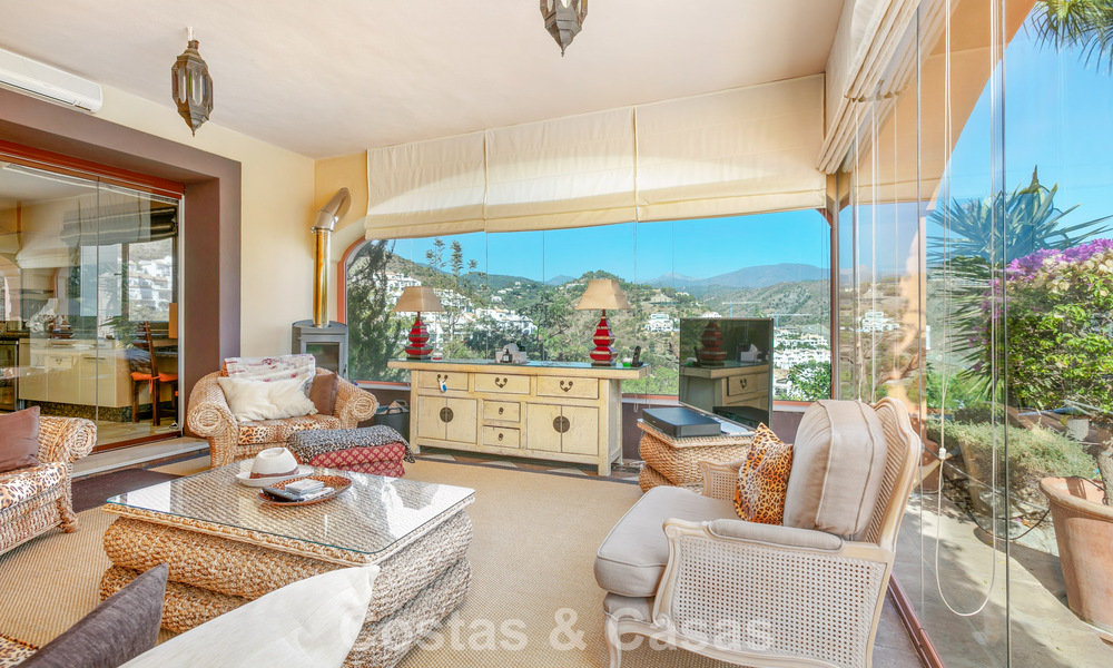 Prestigieuse villa de luxe à vendre dans un style espagnol classique avec vue sur la mer à La Quinta à Marbella - Benahavis 56531
