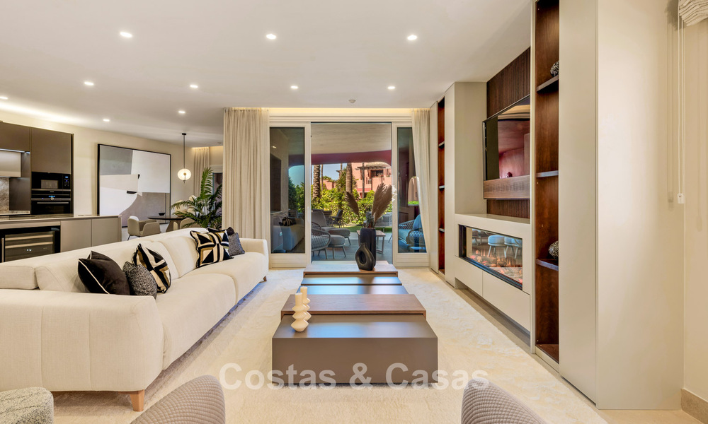 Prestigieux appartement avec jardin à vendre dans un complexe balnéaire de première ligne sur le nouveau Golden Mile entre Marbella et le centre d'Estepona 56623