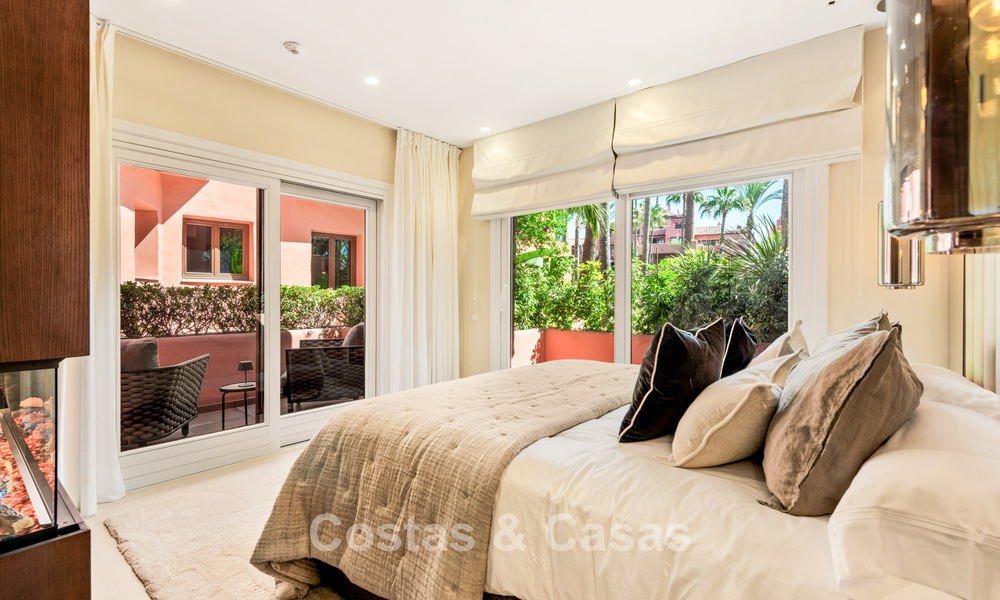 Prestigieux appartement avec jardin à vendre dans un complexe balnéaire de première ligne sur le nouveau Golden Mile entre Marbella et le centre d'Estepona 56631