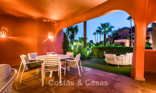 Prestigieux appartement avec jardin à vendre dans un complexe balnéaire de première ligne sur le nouveau Golden Mile entre Marbella et le centre d'Estepona 56638 