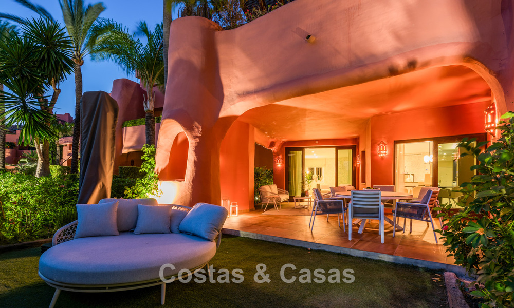 Prestigieux appartement avec jardin à vendre dans un complexe balnéaire de première ligne sur le nouveau Golden Mile entre Marbella et le centre d'Estepona 56639