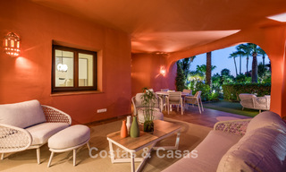Prestigieux appartement avec jardin à vendre dans un complexe balnéaire de première ligne sur le nouveau Golden Mile entre Marbella et le centre d'Estepona 56645 